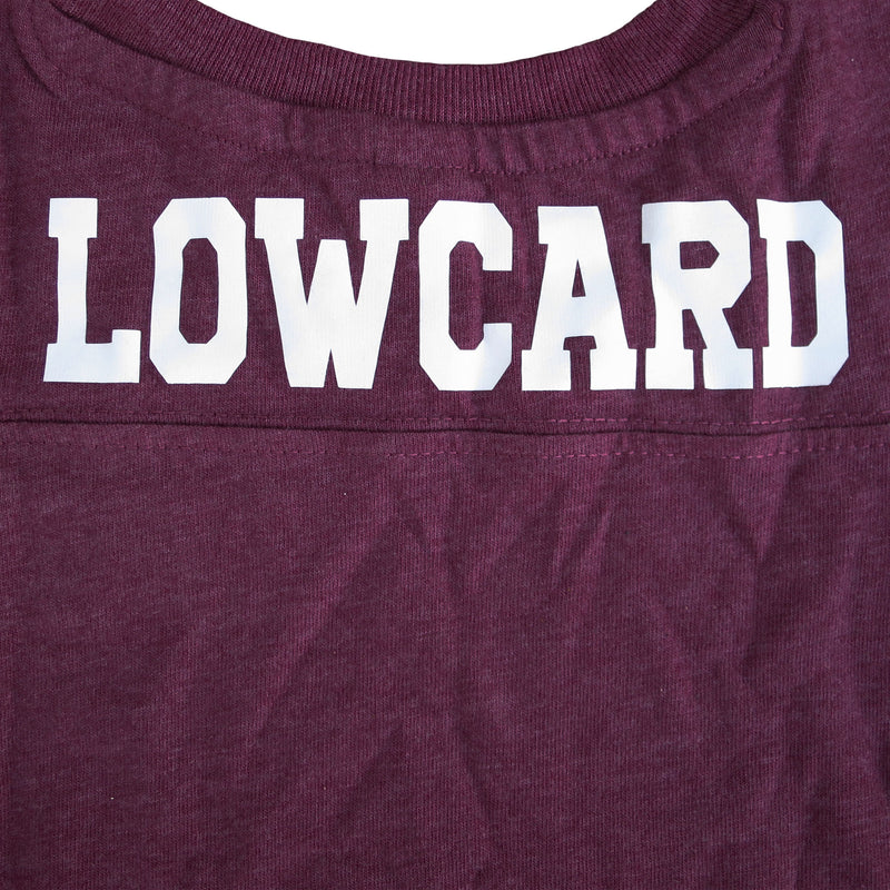 LOWCARD ROMPERS BURGUNDY 【 ローカード ロンパース バーガンディ 】