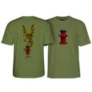 POWELL-PERALTA ANDY ANDERSON HYDRANT YOUTH MILITARY GREEN T-SHIRTS 【 子供用 パウエル ペラルタ アンディー・アンダソン ハイドラント Tシャツ ミリタリー グリーン キッズ 】