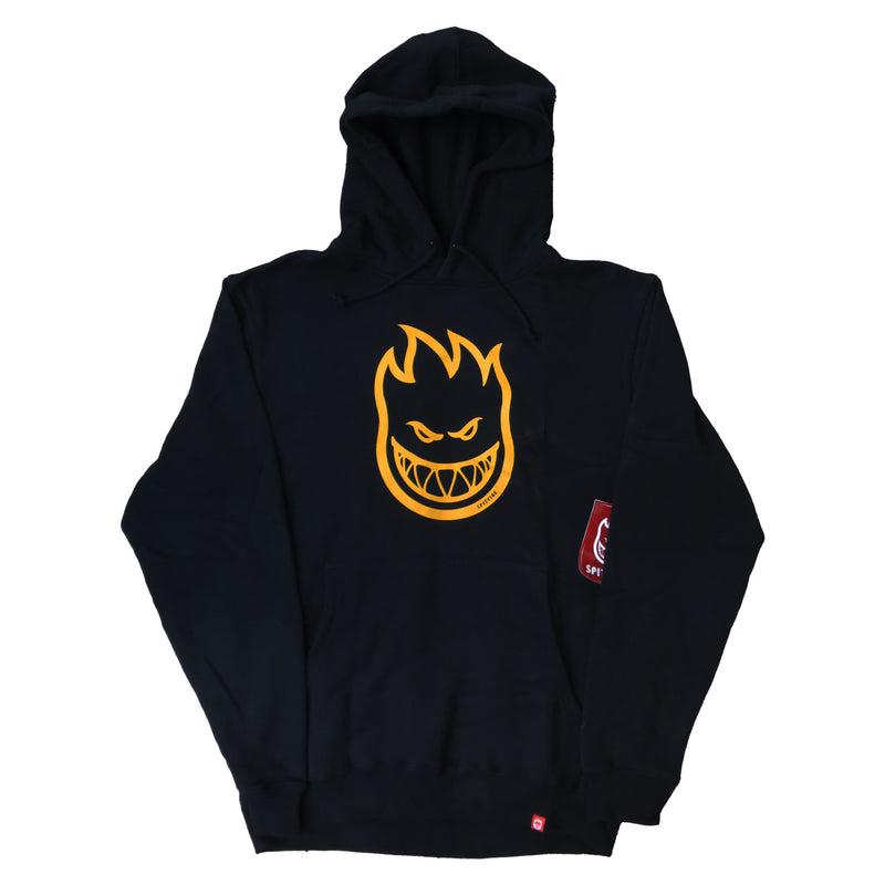 SPITFIRE BIGHEAD BLACK / GOLD HOODIE 【 スピットファイア ビッグヘッド ブラック / ゴールド フーディー 】