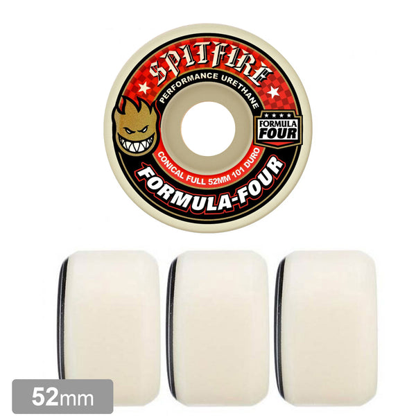 SPITFIRE FORMULA FOUR CONICAL FULL 101A 52mm 【 スピットファイア F4 コニカル フル ウィール 】