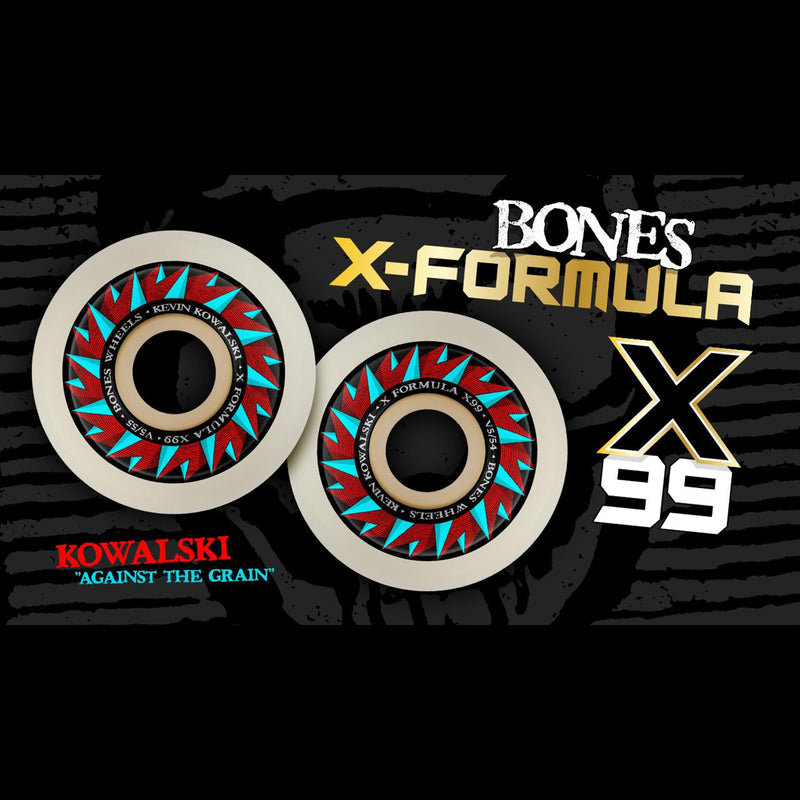 BONES X-FORMULA V5 KOWALSKI AGAINST THE GRAIN WHEEL 54mm 99A 【 ボーンズ X フォーミュラ V5 コワルスキ アゲインスト ザ グレイン ウィール 】