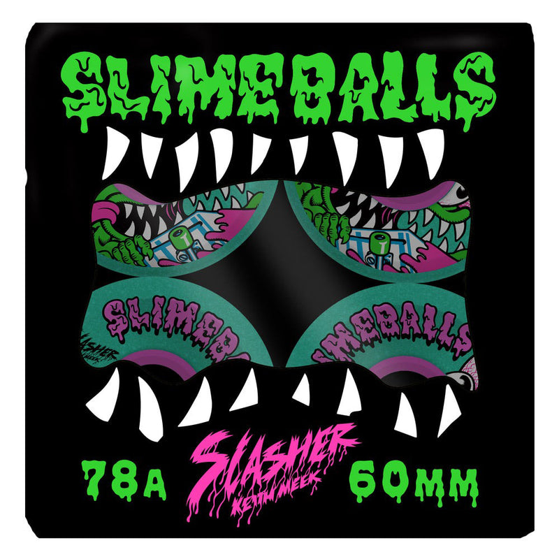 SLIME BALLS MEEK SLASHER OG SLIME GREEN GLITTER 78A 60mm 【 スライム ボールズ ミーク スラッシャー OG スライム グリーン グリッター ウィール 】