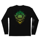 CREATURE BONEHEAD FLAME L/S T-SHIRTS BLACK 【 クリーチャー ボーンヘッド フレーム ブラック 長袖 】