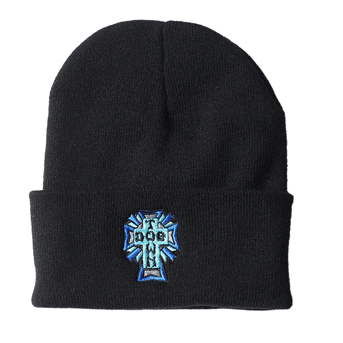 DOGTOWN CROSS LOGO COLOR BEANIE BLACK【 ドッグタウン クロス
