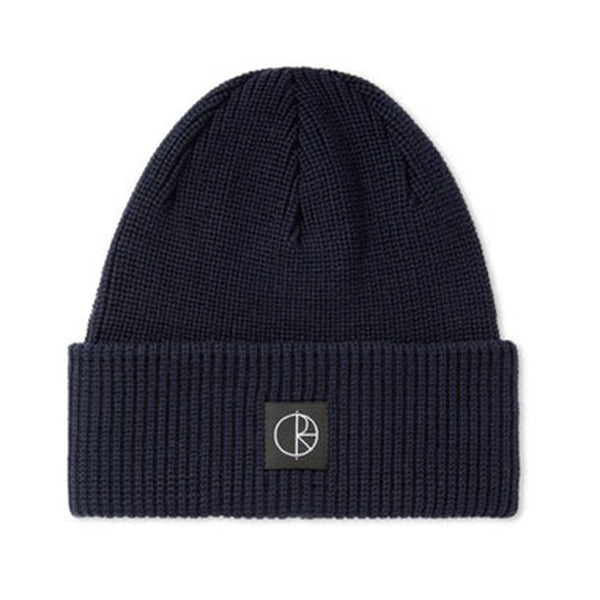 POLAR SKATE CO. DOUBLE FOLD BEANIE MERINO NAVY 【 ポーラー ダブル フォールド ビーニー メリノ ネイビー 】