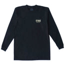 STOKE BONFIRE CREW LONG SLEEVE TEE BLACK / EGG TART 【 ストーク ボン ファイヤー クルー ロング スリーブ Tシャツ ブラック ブラック / エッグタルト 長袖 】