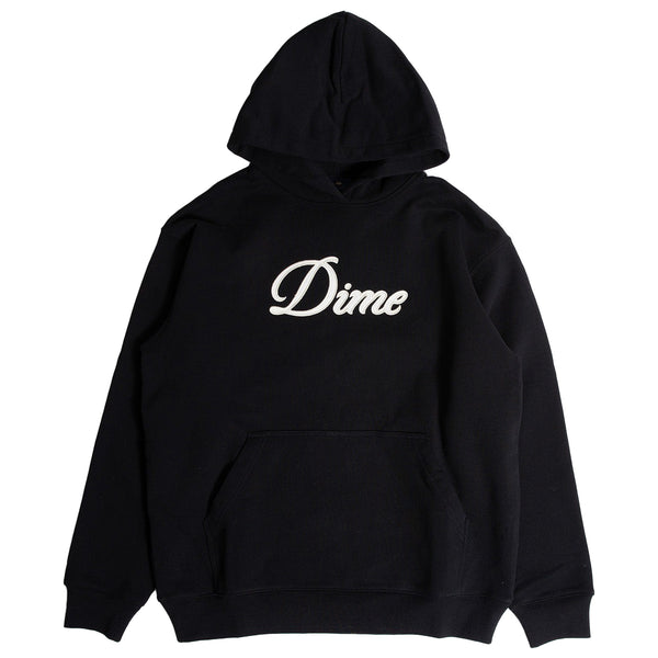 DIME CURSIVE HOODIE BLACK 【 ダイム カーシブ フーディー ブラック 】