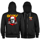 POWELL-PERALTA RIPPER LIGHTWEIGHT ZIP HOODIE BLACK 【 パウエル ペラルタ ライトウェイト ジップ フーディ ブラック 】
