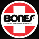 BONES BEARINGS OG SWISS ZIP HOODIE MIDWEIGHT BLACK【 ボーンズ ベアリング OG スイス ジップ フーディー ミッドウェイト ブラック 】
