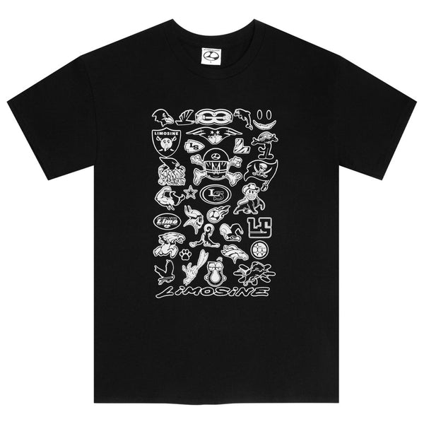 LIMOSINE TEAMS TEE BLACK 【 リモジン チームス Tシャツ ブラック 】