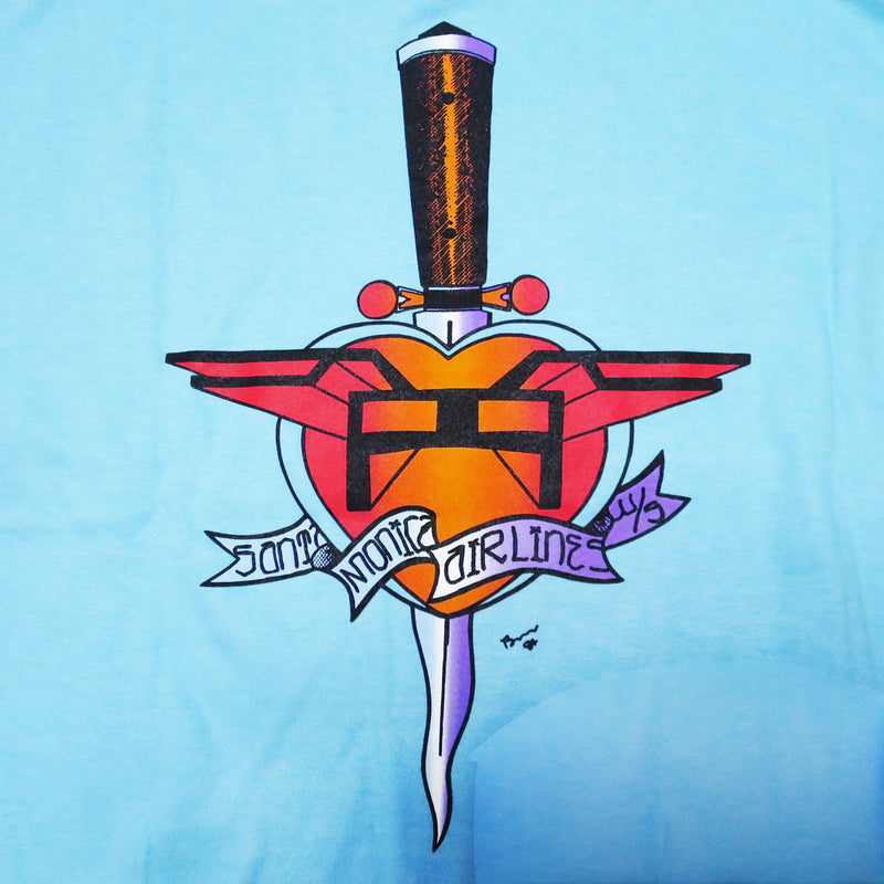 SMA HEART ATTACK T-SHIRTS BLUE 【 サンタモニカ エアライン ハート アタック Tシャツ ブルー 】