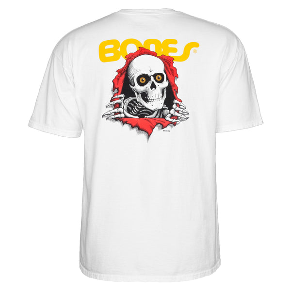 POWELL-PERALTA BONES RIPPER WHITE T-SHIRTS 【 パウエル ペラルタ ボーンズ リッパー ホワイト Tシャツ 】