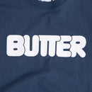 BUTTER GOODS ROUNDED LOGO T‐SHIRT DENIM 【 バター グッズ ラウンド ロゴ Tシャツ デニム 】