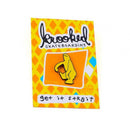 KROOKED SHMOO ENAMEL LAPEL PIN 【 クルキッド シュムー エナメル ラペル ピン ティール 】