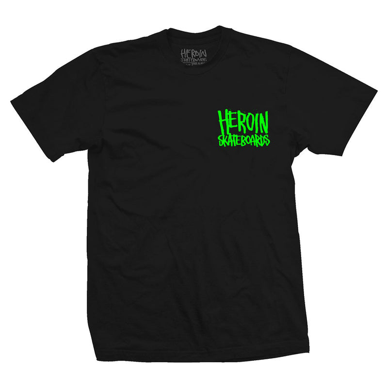 HEROIN SWAMP GATOR TEE BLACK【 ヘロイン スワンプ ゲイターTシャツ ブラック 】