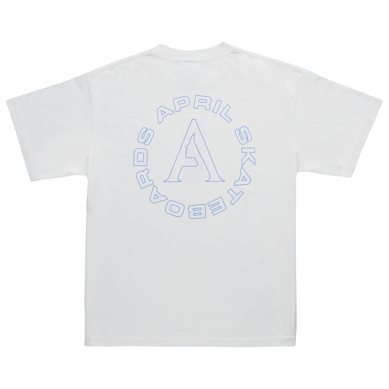 APRIL FULL CIRCLE TEE - WHITE 【 エイプリル フルサークル Tシャツ ホワイト 】