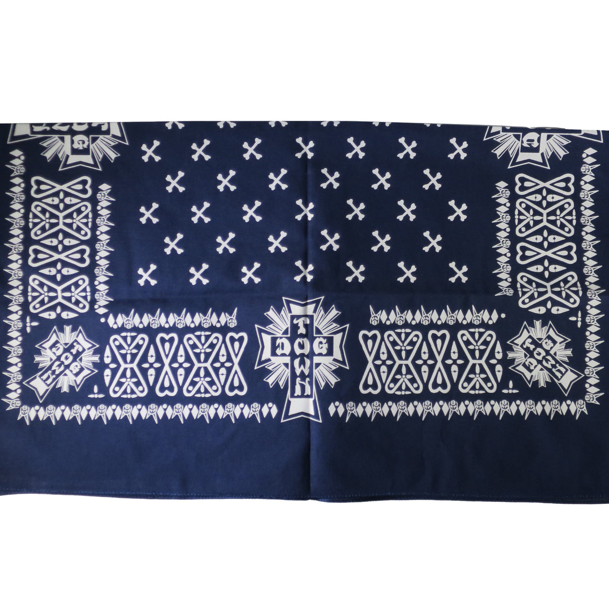 ドッグタウンと同じ★ 80年代 バンダナ スカーフ ペイズリー ネイビー DOGTOWN BANDANA NAVY 【 ドッグタウン バンダナ ネイビー 】