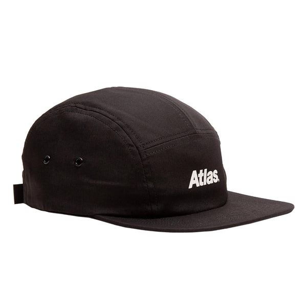 ATLAS LOGO 5 PANEL HAT BLACK 【 アトラス ロゴ 5 パネル ハット ブラック 】