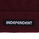INDEPENDENT GROUNDWORK BEANIE BURGUNDY 【 インデペンデント グラウンドワーク ビーニー バーガンディ 】