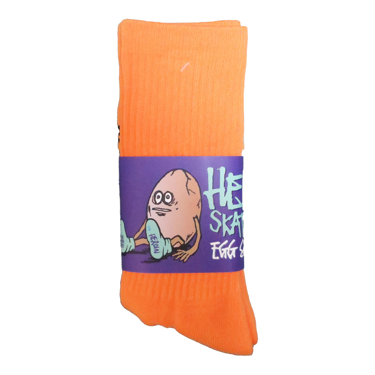 HEROIN BIG EGG SOCK NEON ORANGE 【 へロイン ビッグ エッグ ソックス