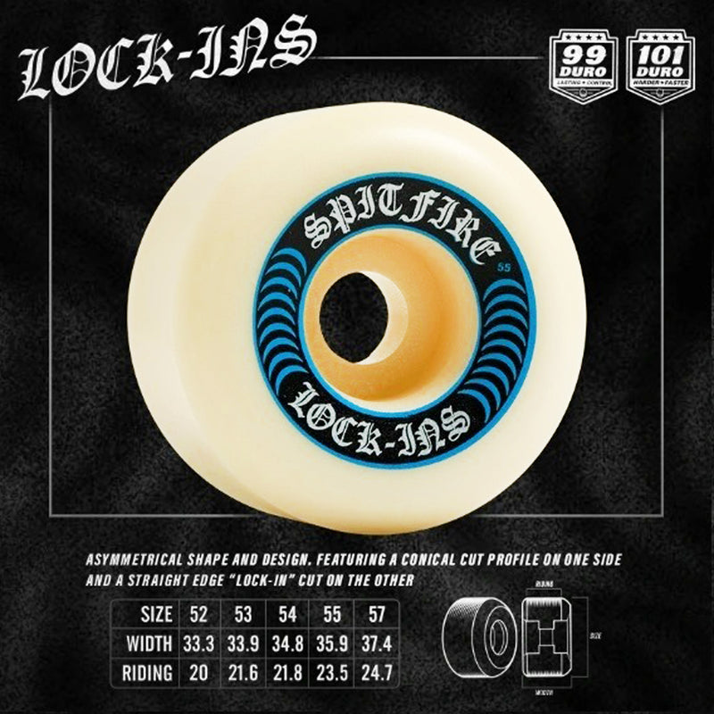 SPITFIRE FORMULA FOUR LOCK IN 99A 57mm 【 スピットファイヤー F4 ロックイン ウィール 】