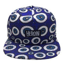 HEROIN EYES SNAPBACK HAT BLUE【 ヘロイン アイズ スナップバック ハット ブルー 】