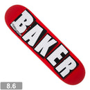 BAKER BRAND LOGO WHITE DECK 8.6 【 ベイカー ブランド ロゴ ホワイト デッキ 】