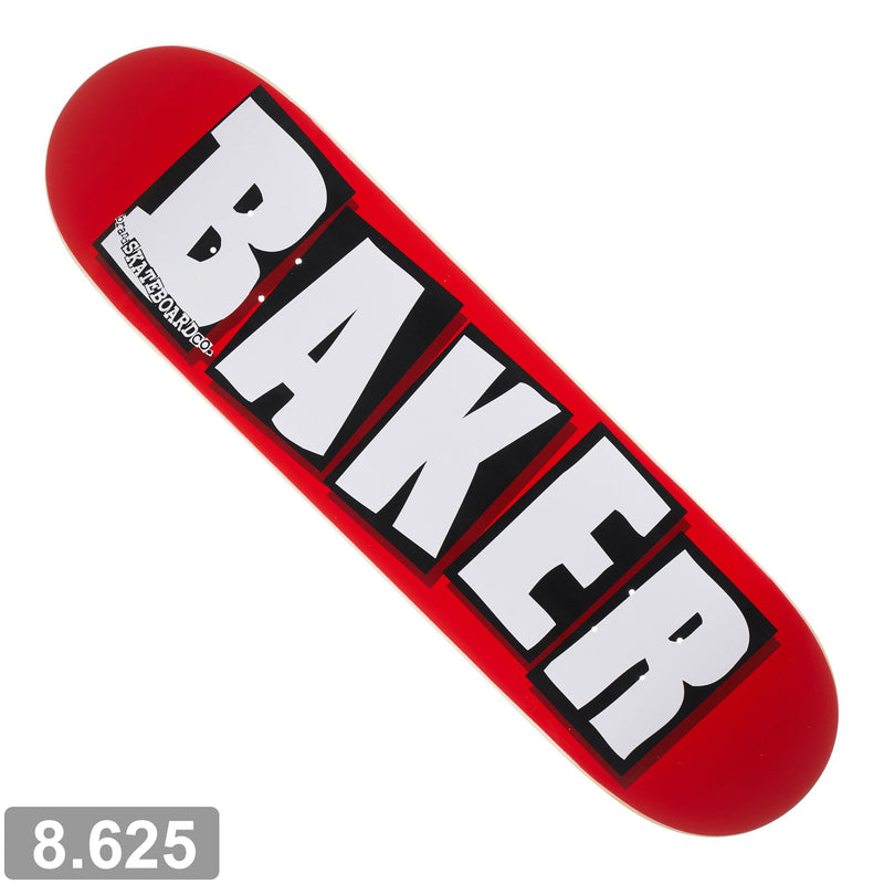 BAKER BRAND LOGO WHITE DECK 8.625 【 ベイカー ブランド ロゴ ホワイト デッキ 】