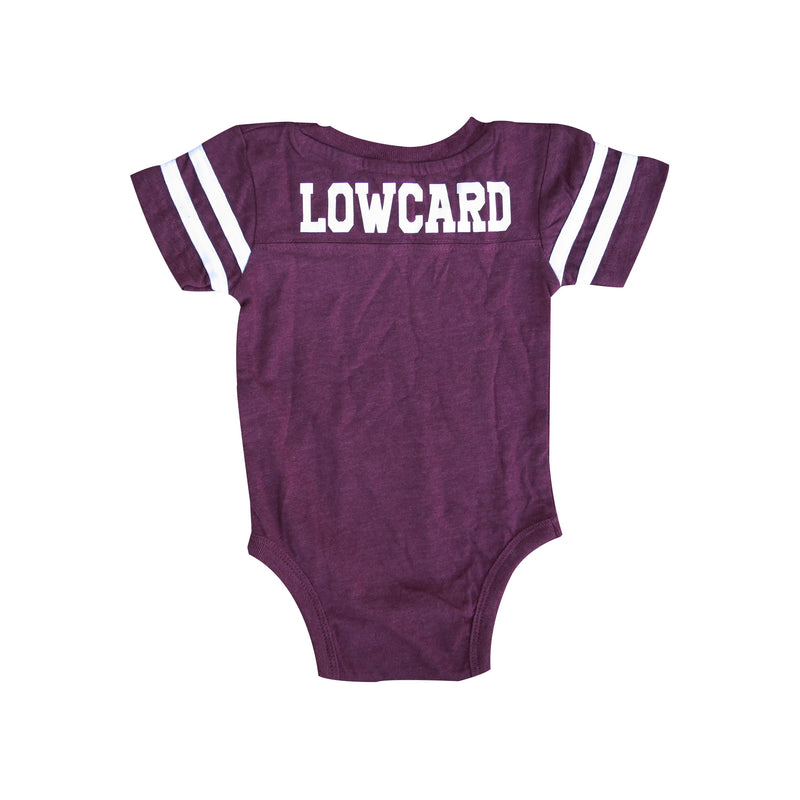 LOWCARD ROMPERS BURGUNDY 【 ローカード ロンパース バーガンディ 】