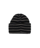 POP TRADING COMPANY POP STRIPED BEANIE BLACK/CHARCOAL 【 ポップ ストライプ ビーニー ブラック / チャコール 】