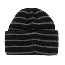 POP TRADING COMPANY POP STRIPED BEANIE BLACK/CHARCOAL 【 ポップ ストライプ ビーニー ブラック / チャコール 】
