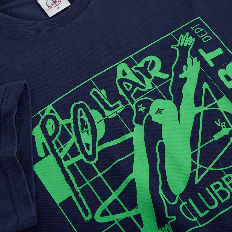 POLAR SKATE CO. CLUBB INC TEE DARK BLUE 【 ポーラー クラブ インク Tシャツ ダーク ブルー 】