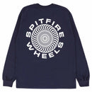 SPITFIRE CLASSIC 87' SWIRL LONG SLEEVE T SHIRT NAVY / WHITE 【 スピットファイア クラシック 87 スワール ロング スリーブ Tシャツ ネイビー / ホワイト 長袖 】