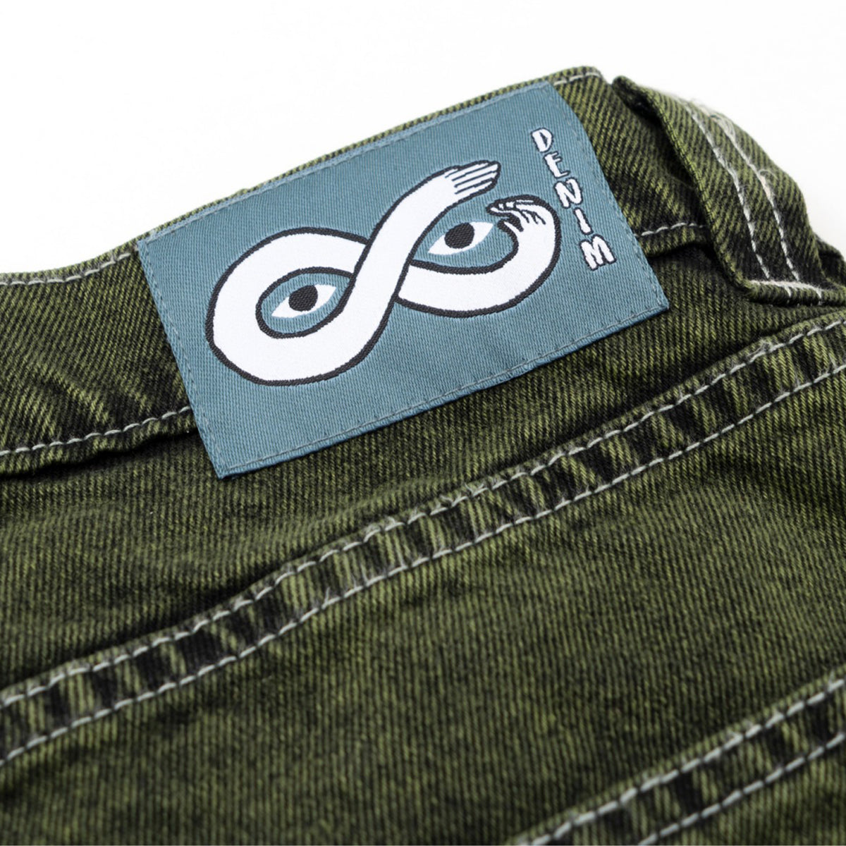 MAGENTA OG DENIM PANTS STITCH GREEN DENIM 【 マゼンタ OG