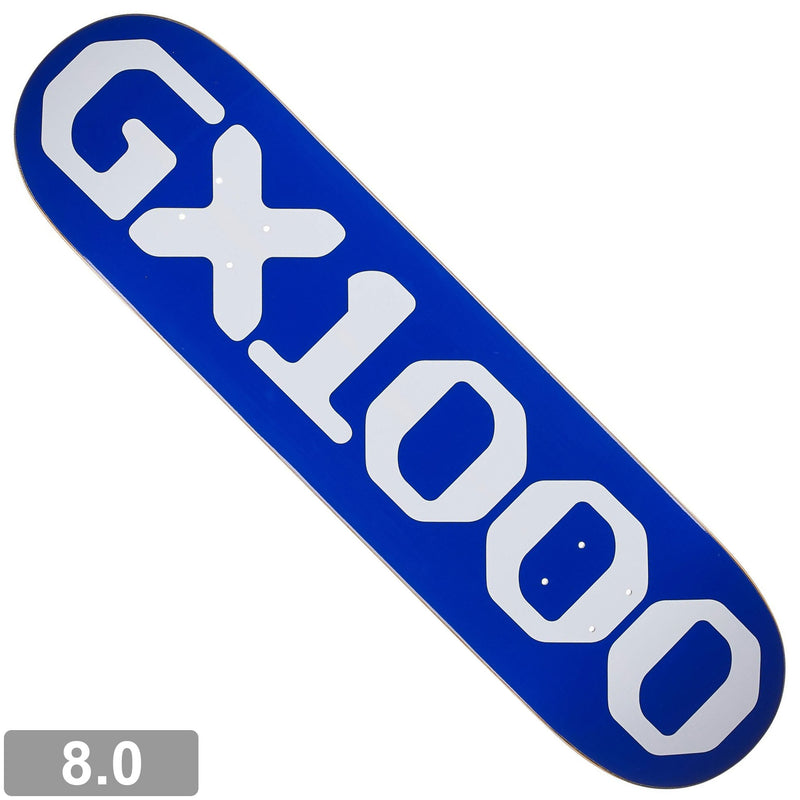 GX1000 OG LOGO BLUE / WHITE FONT DECK 8.0 【 ジーエックス1000 OG ロゴ ブルー / ホワイト フォント デッキ 】