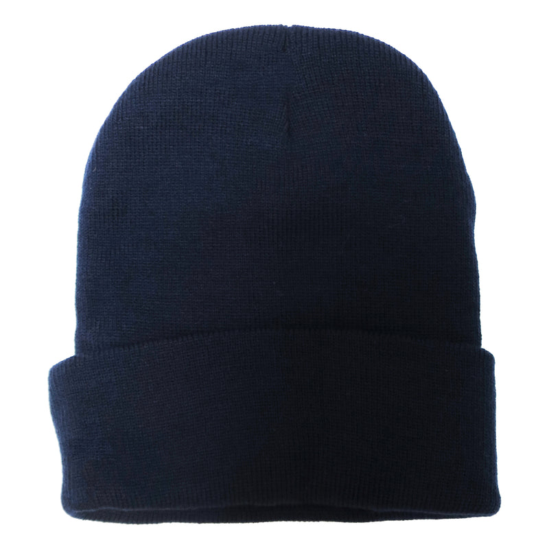LOWCARD OG LOGO PATCH ACRYLIC BEANIE NAVY【 ローカード OG ロゴ パッチ アクリル ビーニー ネイビー 】