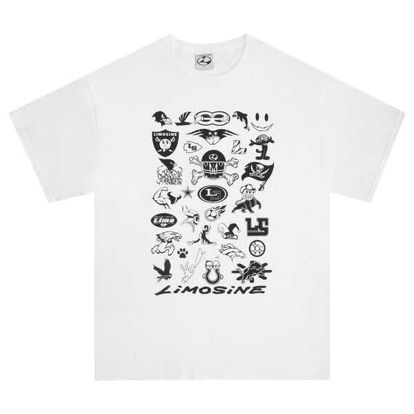 LIMOSINE TEAMS TEE WHITE 【 リモジン チームス Tシャツ ホワイト 】