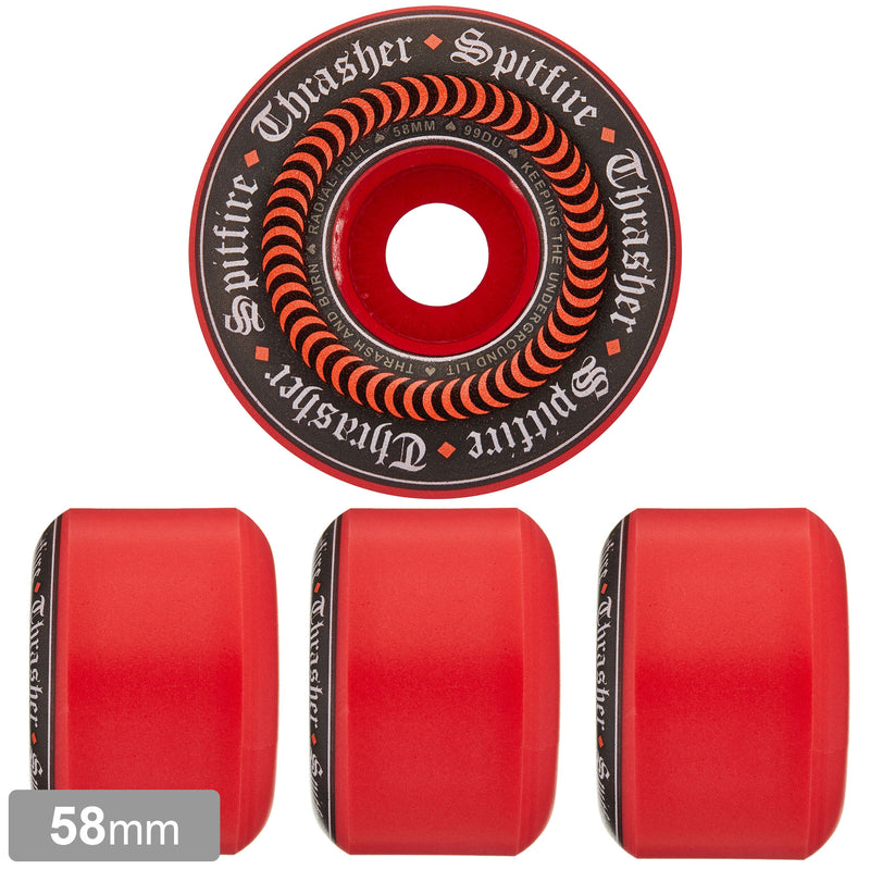 SPITFIRE x THRASHER F4 OATH RADIAL FULL 99A 58mm 【 スピット SPITFIRE x THRASHER F4 OATH RADIAL FULL 99A 58mm 【 スピット