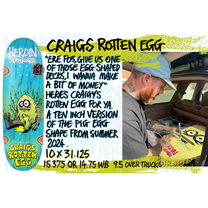 HEROIN CRAIG QUESTIONS CRAIG’S ROTTEN EGG 10.0 【 ヘロイン クレイグ クエスチョン クレイグス ロッテン エッグ デッキ 】