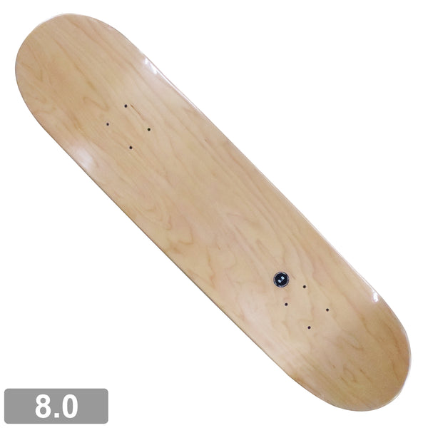 BLANK DECK 8.0 インチ ナチュラル 新シェイプ【 高品質 ブランク デッキ スケートボード 】
