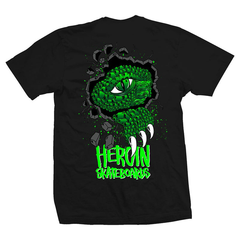 HEROIN SWAMP GATOR TEE BLACK【 ヘロイン スワンプ ゲイターTシャツ ブラック 】