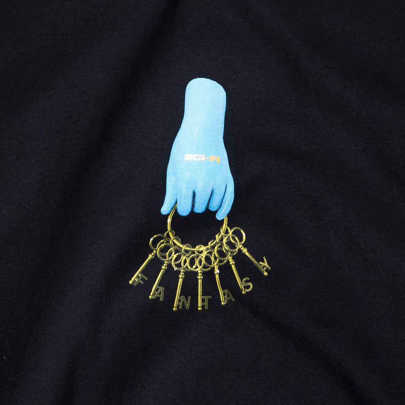 SCI-FI FANTASY KEYS TEE BLACK 【 サイファイ ファンタジー キーズ Tシャツ ブラック 】