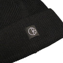 POLAR SKATE CO. DOUBLE FOLD BEANIE MERINO BLACK 【 ポーラー ダブル フォールド ビーニー メリノ ブラック 】