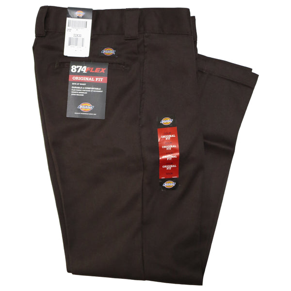 DICKIES 874 FLEX WORK PANTS BROWN【 ディッキーズ 874 フレックス ワークパンツ ブラウン 】