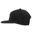 APRIL LOGO OUTLINE CORD 6-PANEL HAT BLACK【 エイプリル ロゴ アウトライン コード 6 パネル ハット ブラック 】