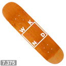 WKND MINI WHITE LOGO ORANGE DECK 7.375 【 ウィークエンド ミニ ホワイト ロゴ オレンジ デッキ 】