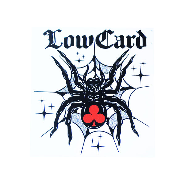 LOWCARD BLACK WIDOW STICKER 【 ローカード ブラック ウィドウ ステッカー 】