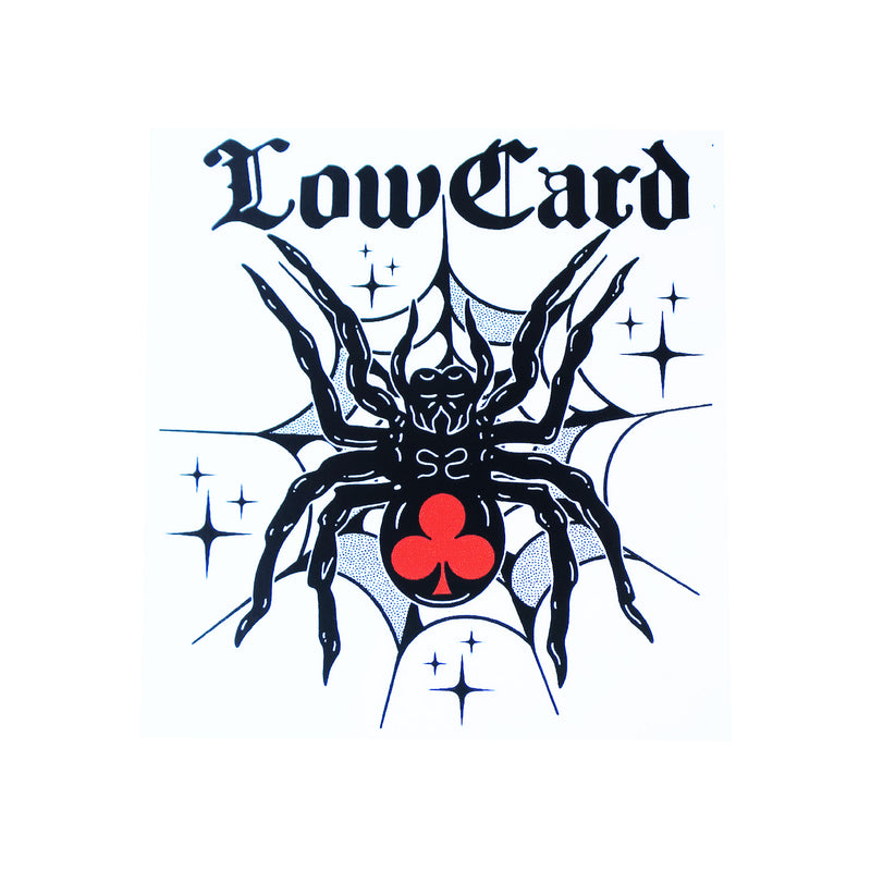 LOWCARD BLACK WIDOW STICKER 【 ローカード ブラック ウィドウ ステッカー 】