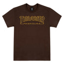 THRASHER OUTLINED DARK CHOCOLATE T-SHIRTS 【 スラッシャー アウトライン ダーク チョコレート Tシャツ 】
