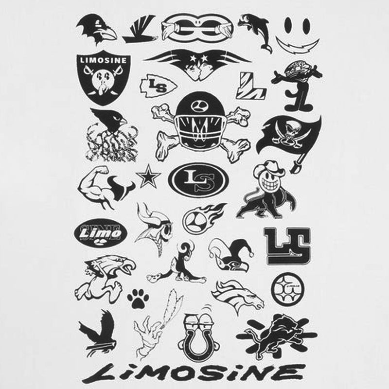 LIMOSINE TEAMS TEE WHITE 【 リモジン チームス Tシャツ ホワイト 】